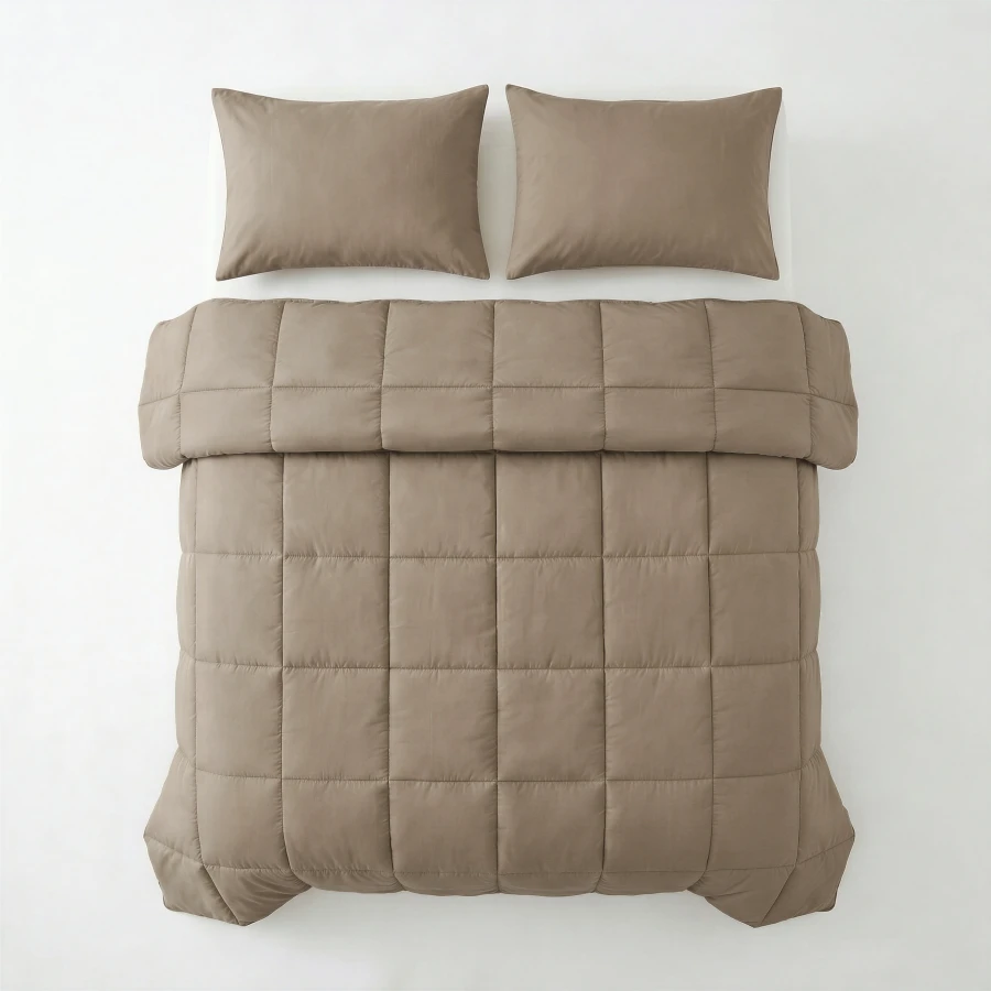 Lazy Dekbed Percale Taupe