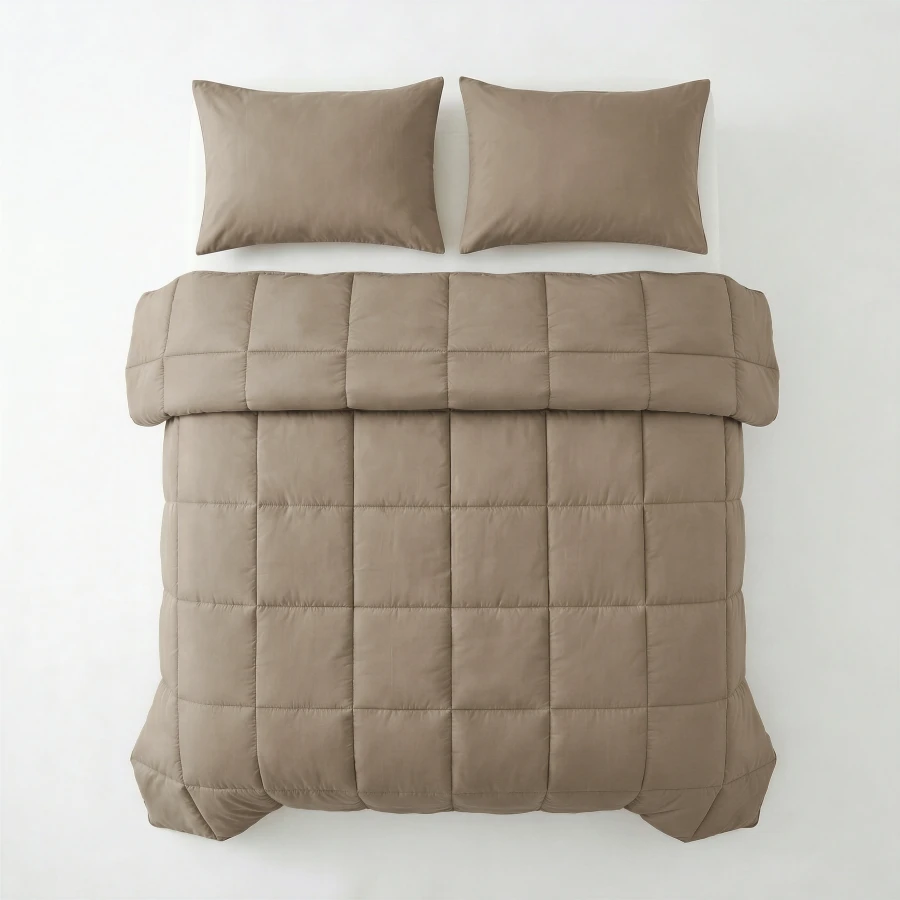 Lazy Dekbed Percale Taupe