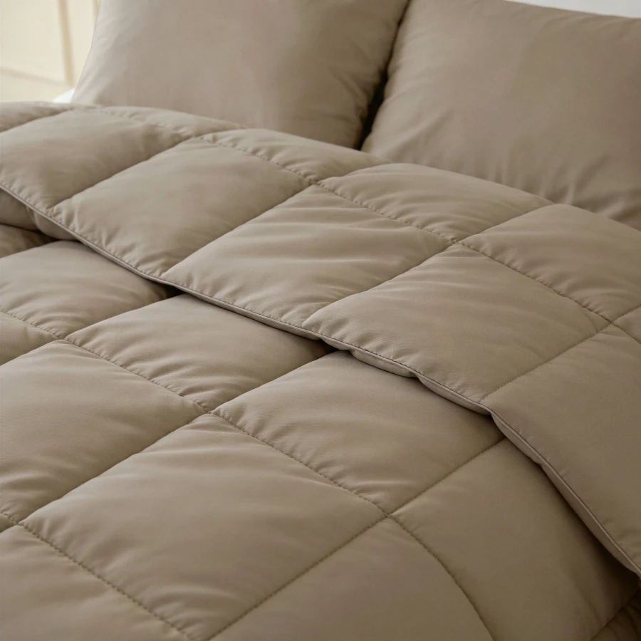 Lazy Dekbed Percale Taupe