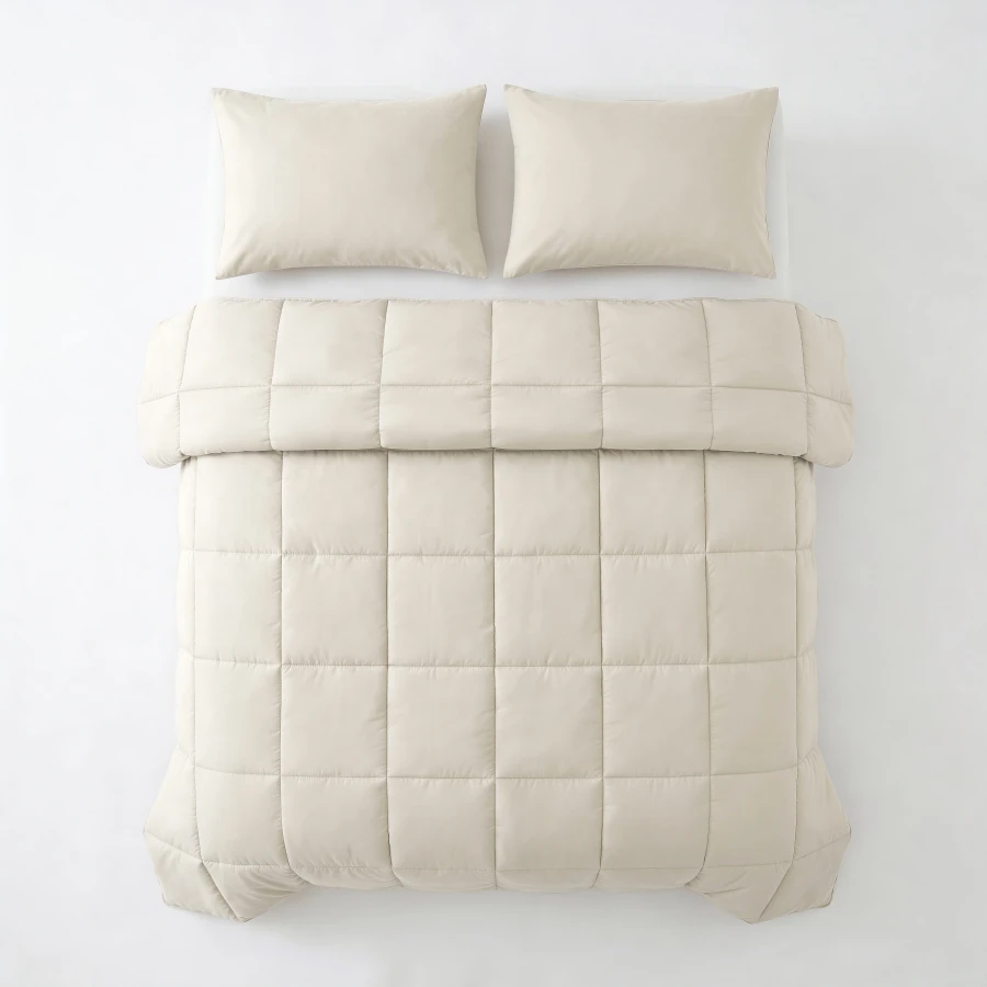 Lazy Dekbed Percale Beige