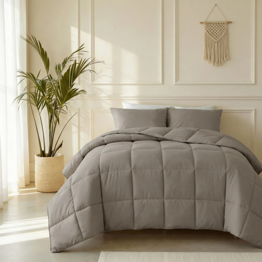 Lazy Kussensloop Percale 2Pack Taupe Bruin 60 x 70