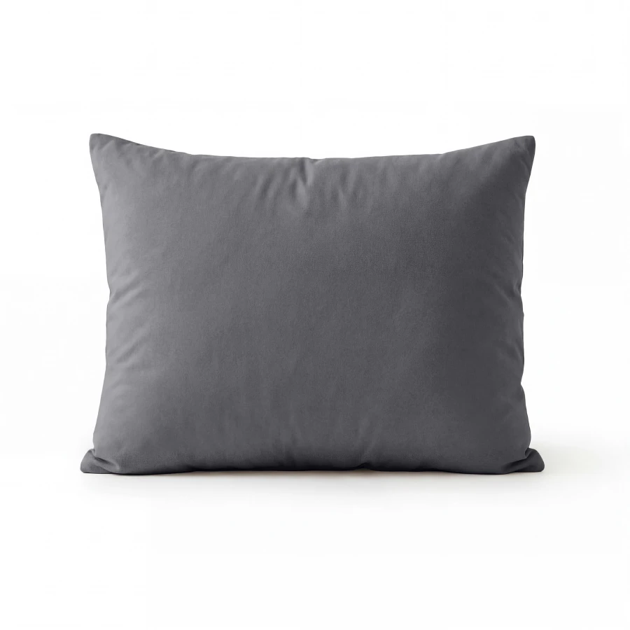 Lazy Kussensloop Percale 2Pack Antraciet 60 x 70