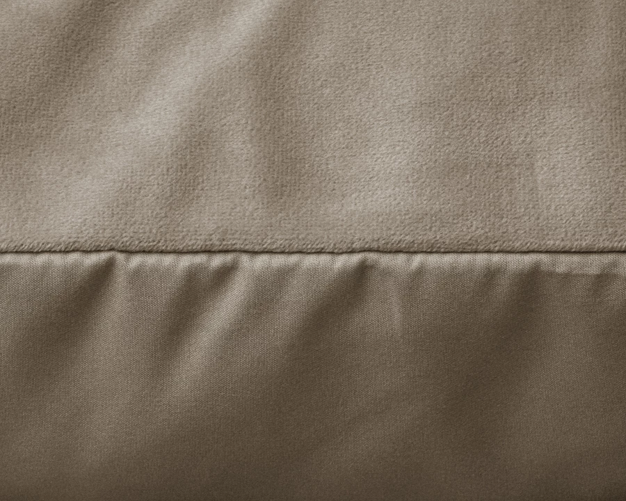 Velvet 2 in 1 kussenslopen Taupe/Grijs 60 x 70