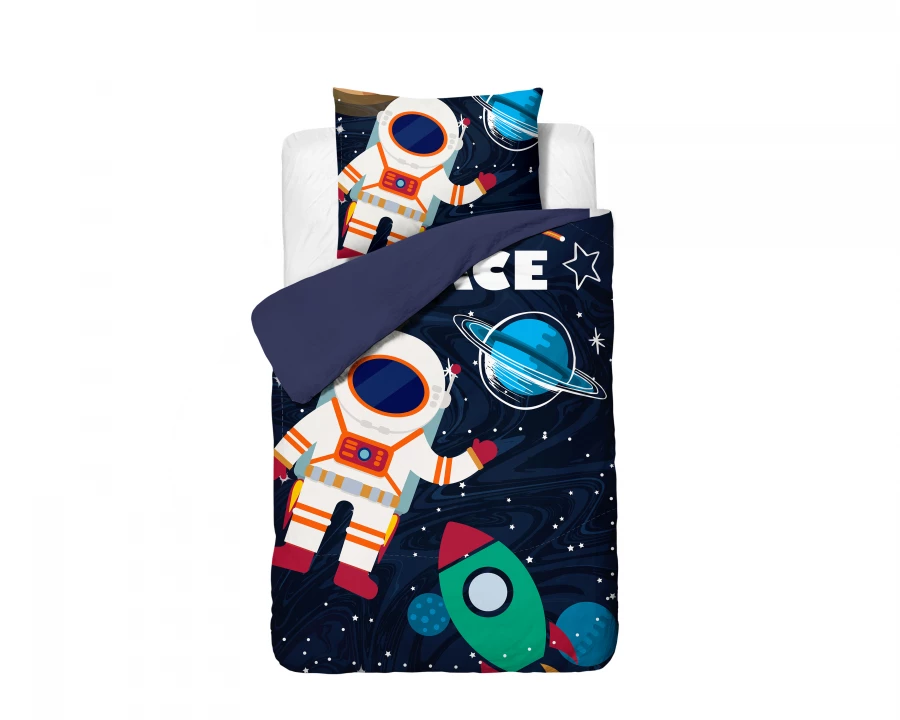 Space man 2 Blauw 140 x 200/220