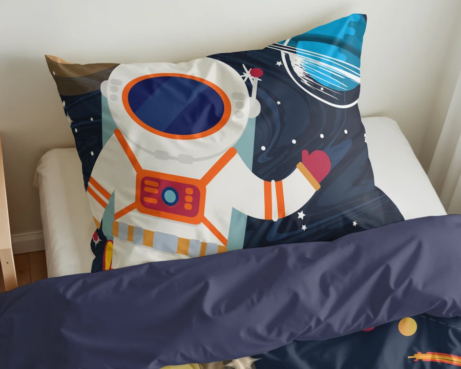 Space man 2 Blauw 140 x 200/220