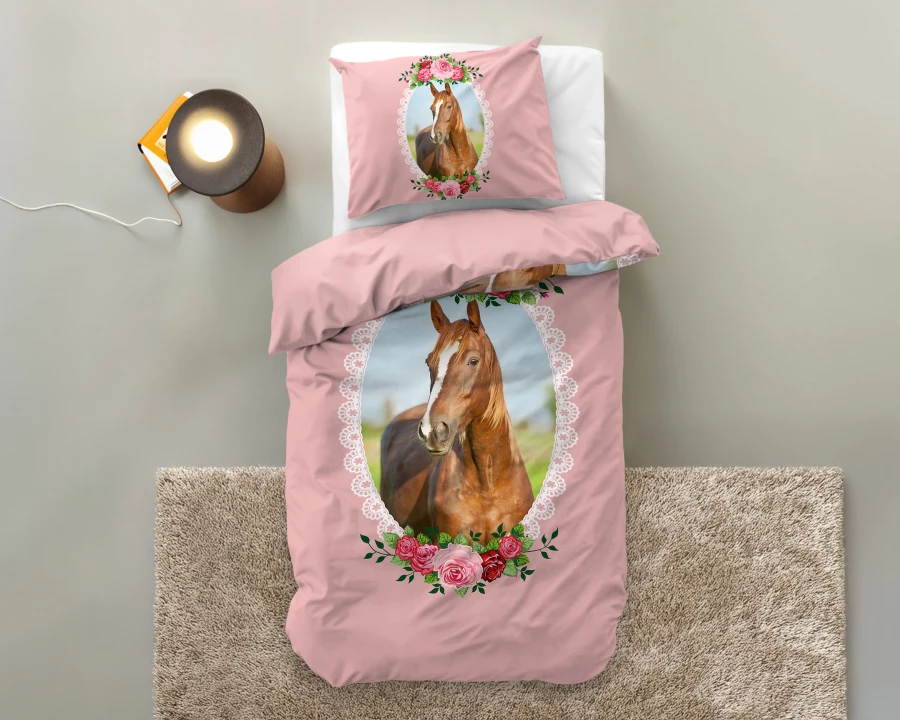 Cute Horse Roze 140 x 200/220