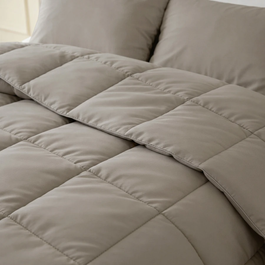 Lazy Dekbed Percale Taupe Bruin