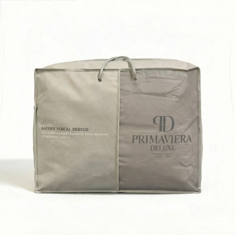 Lazy Dekbed Percale Taupe Bruin