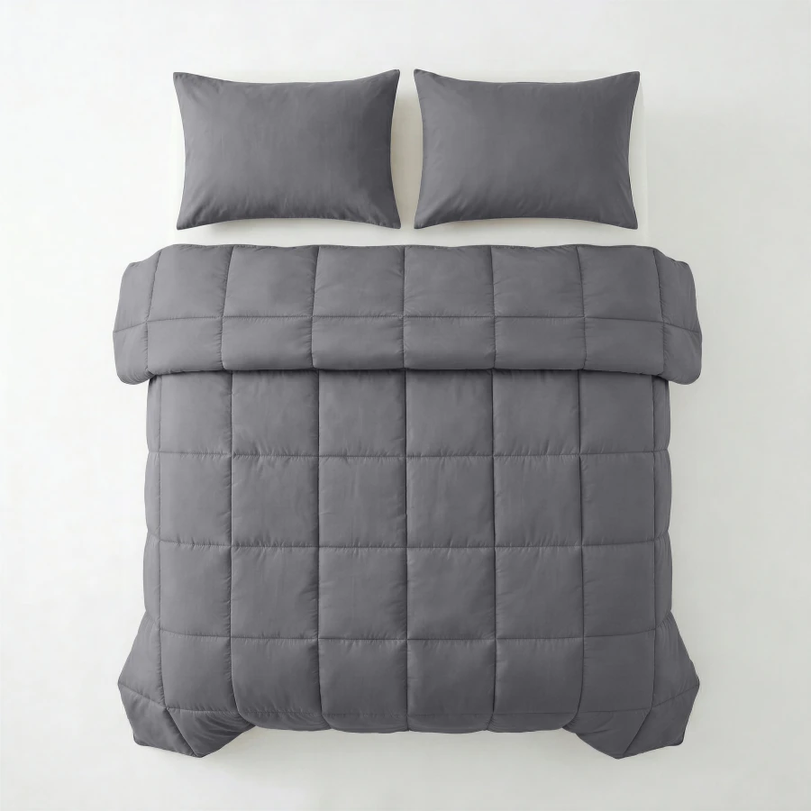 Lazy Dekbed Percale Antraciet