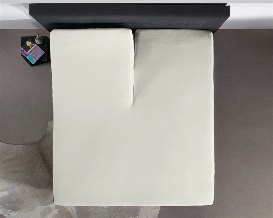 Splittopper Jersey Hoeslaken Creme
