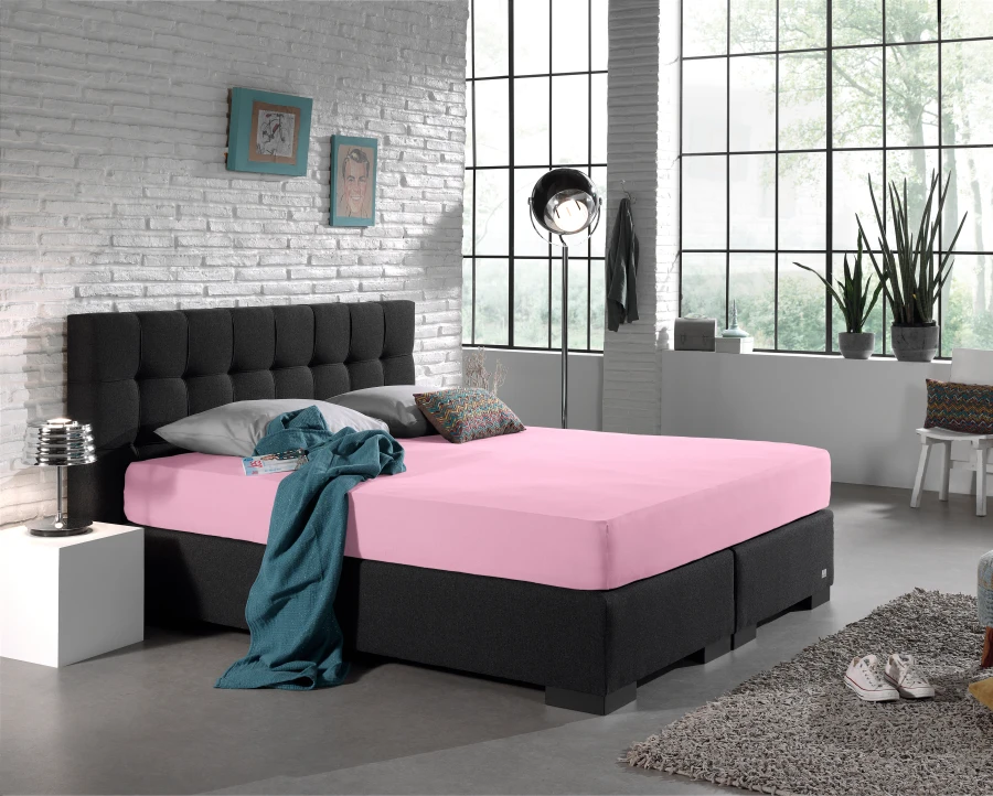 Dubbel Jersey 220 gr. Hoeslaken Roze