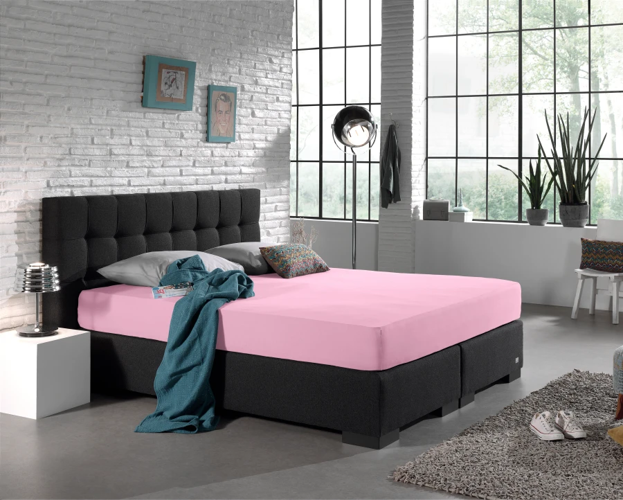 Dubbel Jersey 220 gr. Hoeslaken Roze