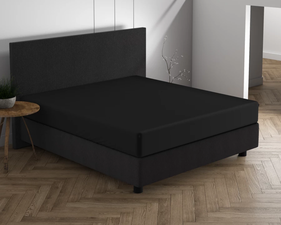Dubbel Jersey 220 gr. Hoeslaken Zwart