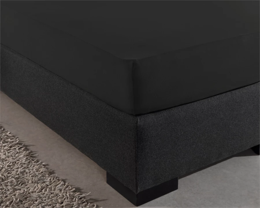 Dubbel Jersey 220 gr. Hoeslaken Zwart