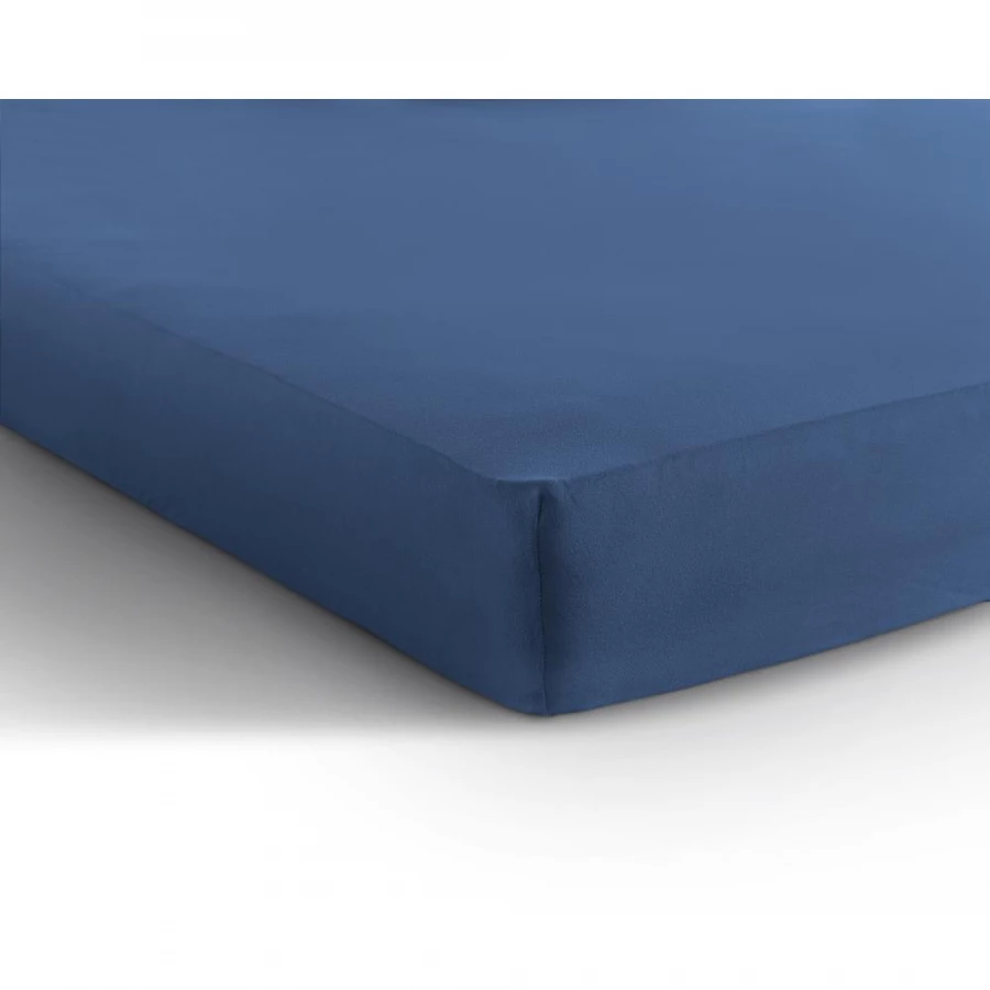 Enkel Jersey 135 gr. Hoeslaken Blauw