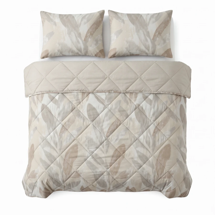 Lazy dekbed Gacho Taupe Met kussenslopen