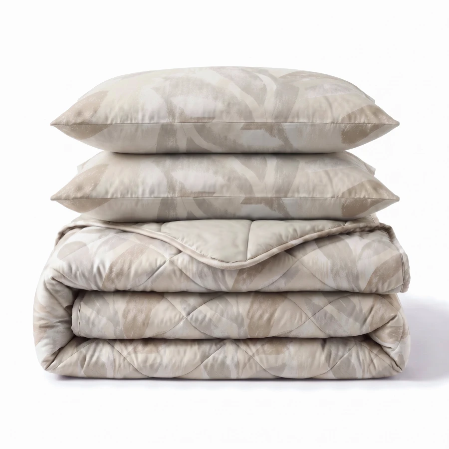 Lazy dekbed Gacho Taupe Met kussenslopen
