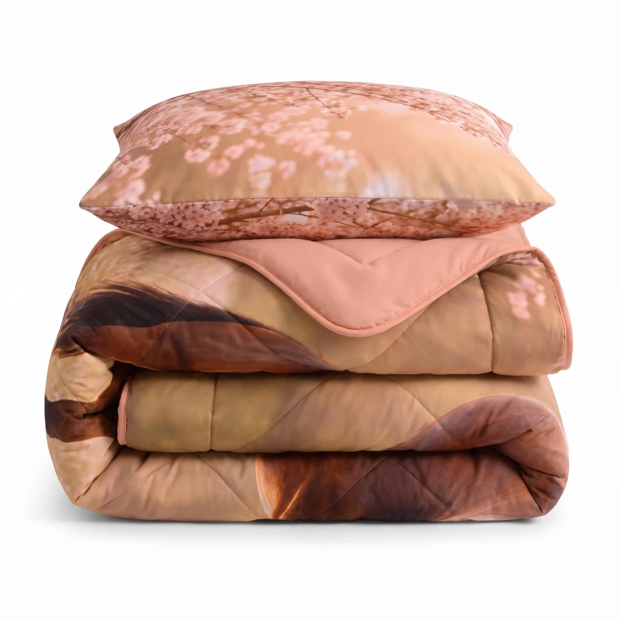 Lazy Kids Dekbed Luxe paard Roze 140 x 200