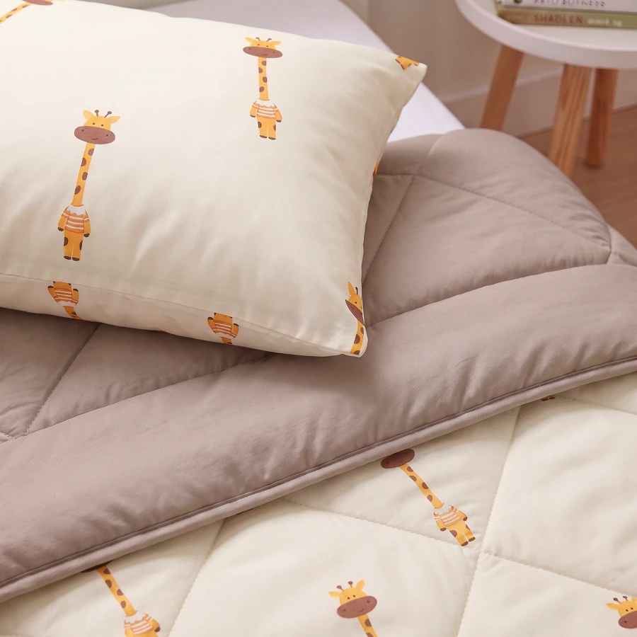 Lazy Kids Dekbed Giraf Beige 140 x 200
