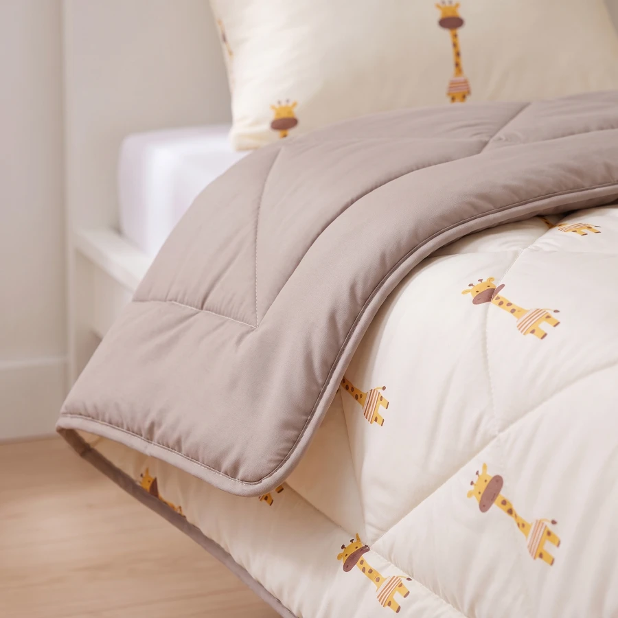 Lazy Kids Dekbed Giraf Beige 140 x 200