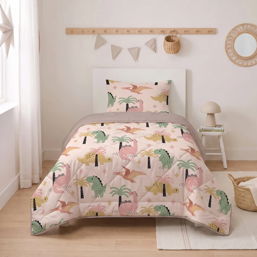 Lazy Kids Dekbed Dino Zand 140 x 200