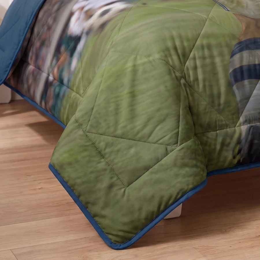 Lazy Kids Dekbed Voetbal ster Blauw 140 x 200