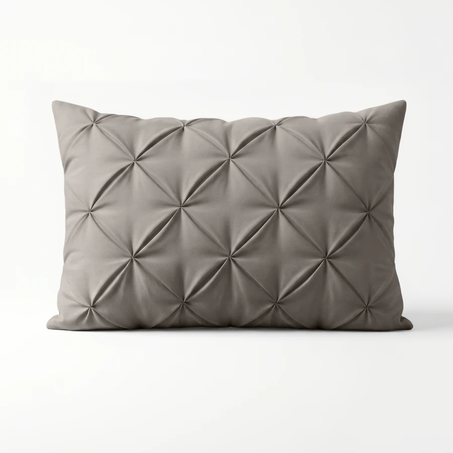Lazy Pintuck Kussenslopen 2Pack Taupe/Grijs 60 x 70