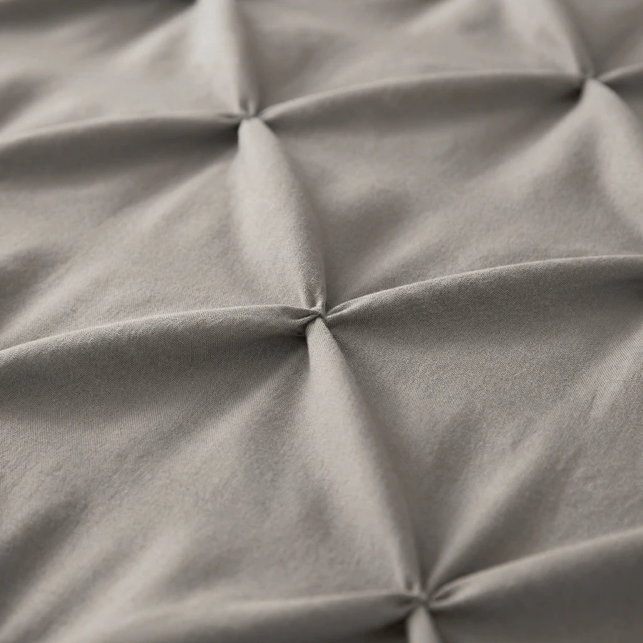 Lazy Pintuck Kussenslopen 2Pack Taupe/Grijs 60 x 70