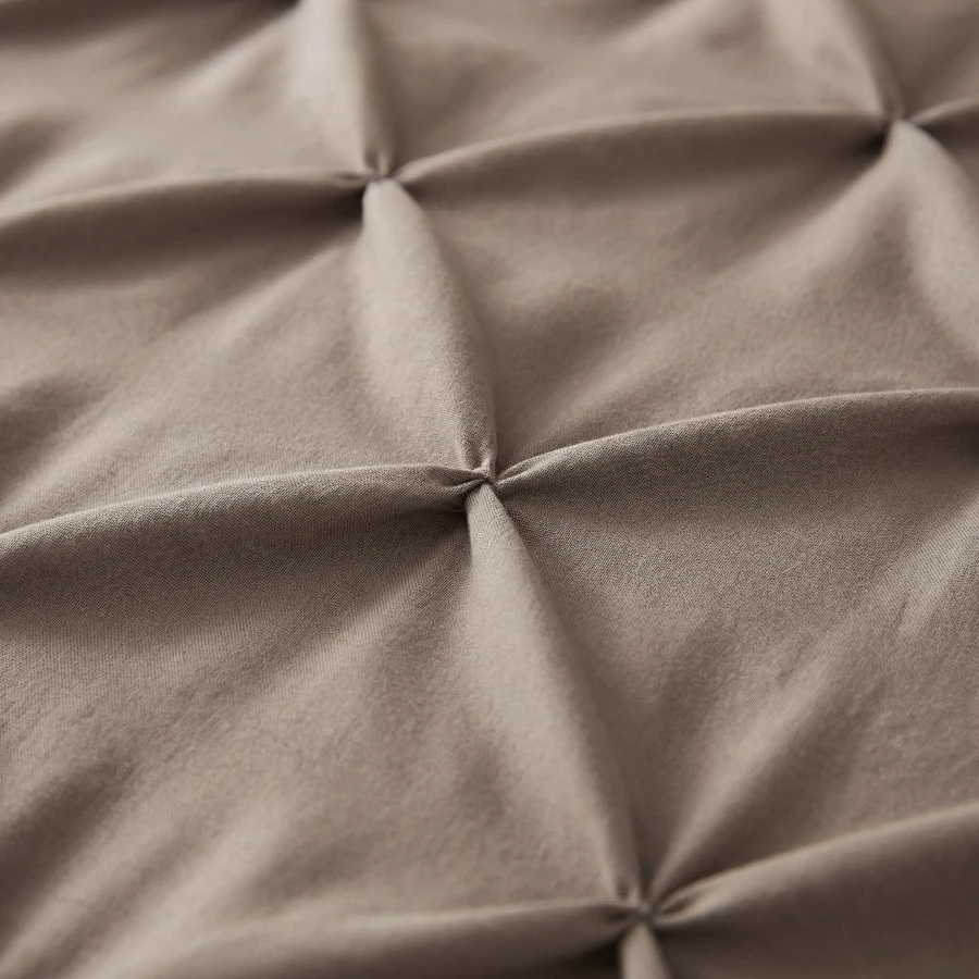 Lazy Pintuck Kussenslopen 2Pack Taupe 60 x 70