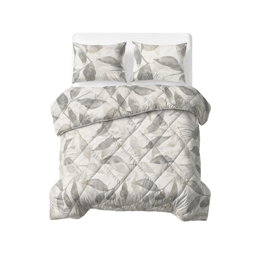 Lazy Dekbed Katoen Misty Beige/Grijs