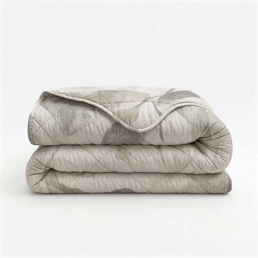 Lazy Dekbed Katoen Misty Beige/Grijs